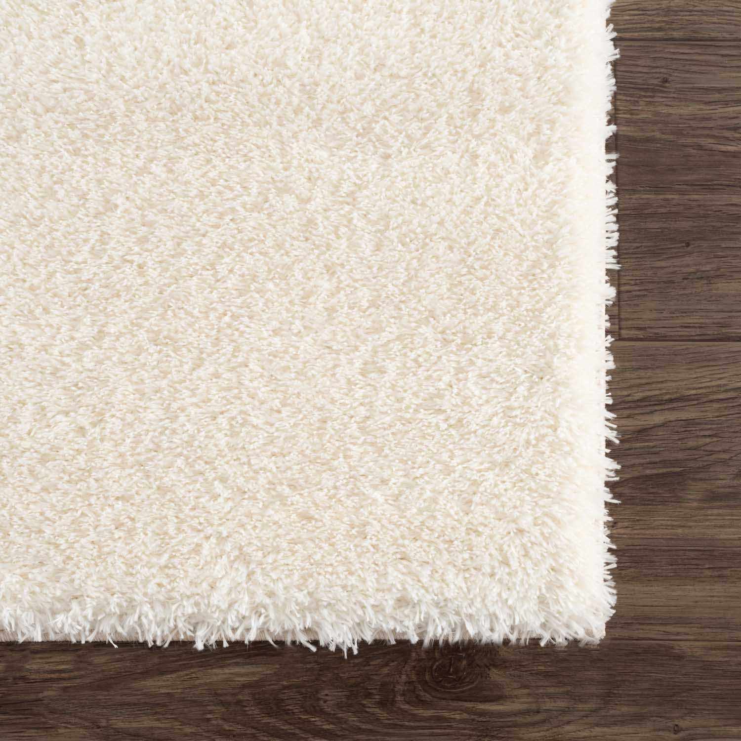 Heavenly Solid Cream Plush Rug