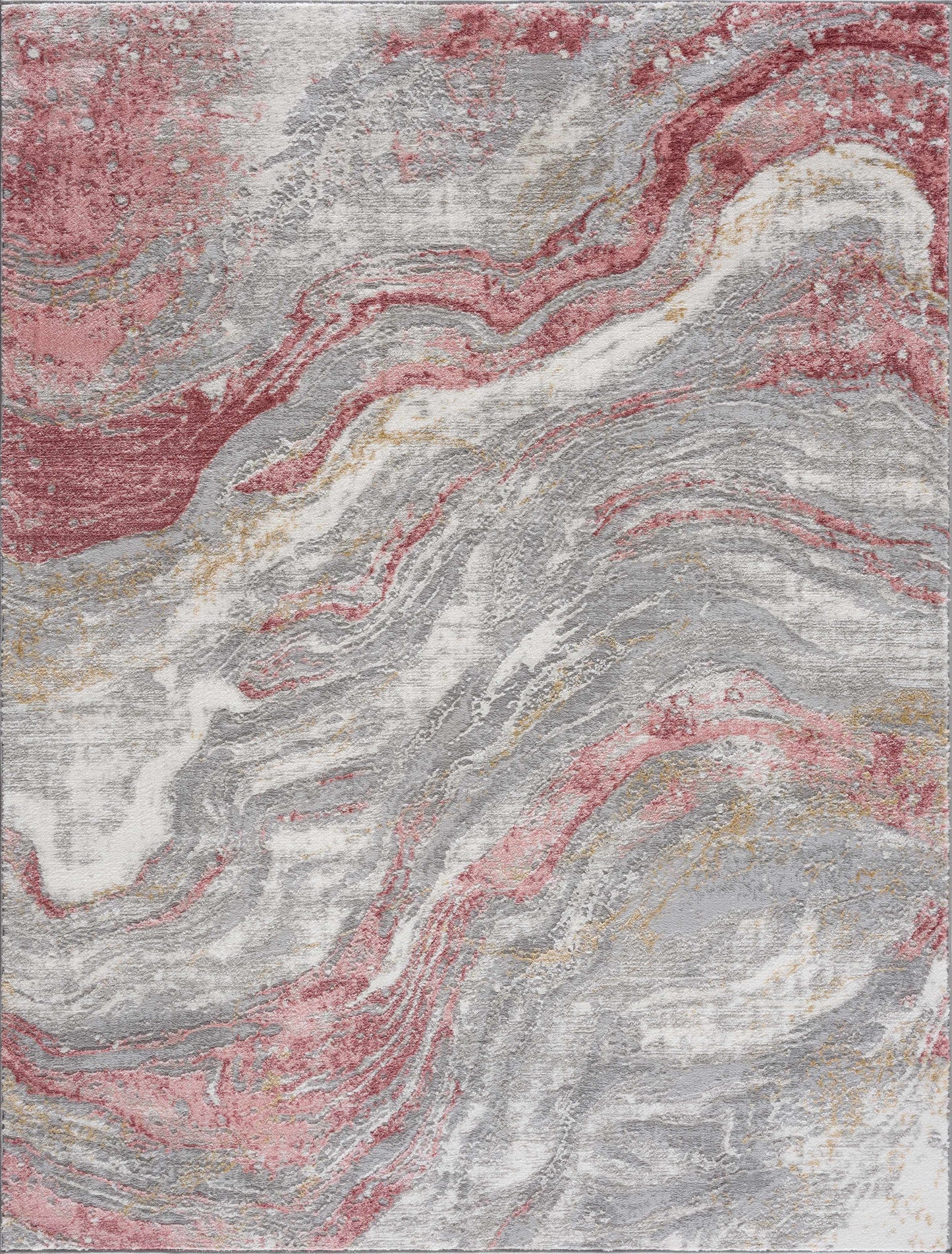 Lively Marble Pink Area Rug