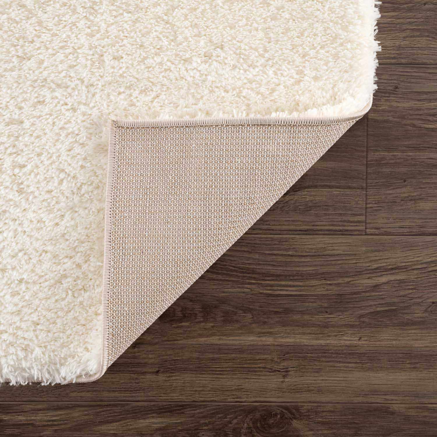 Heavenly Solid Cream Plush Rug