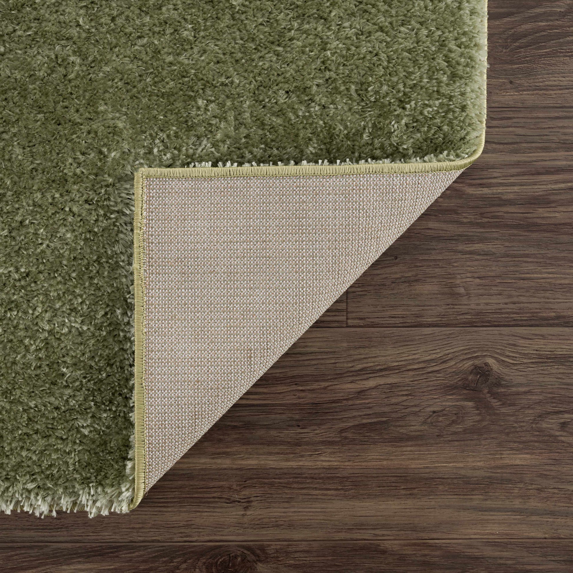 Heavenly Solid Green Plush Rug - Clearance