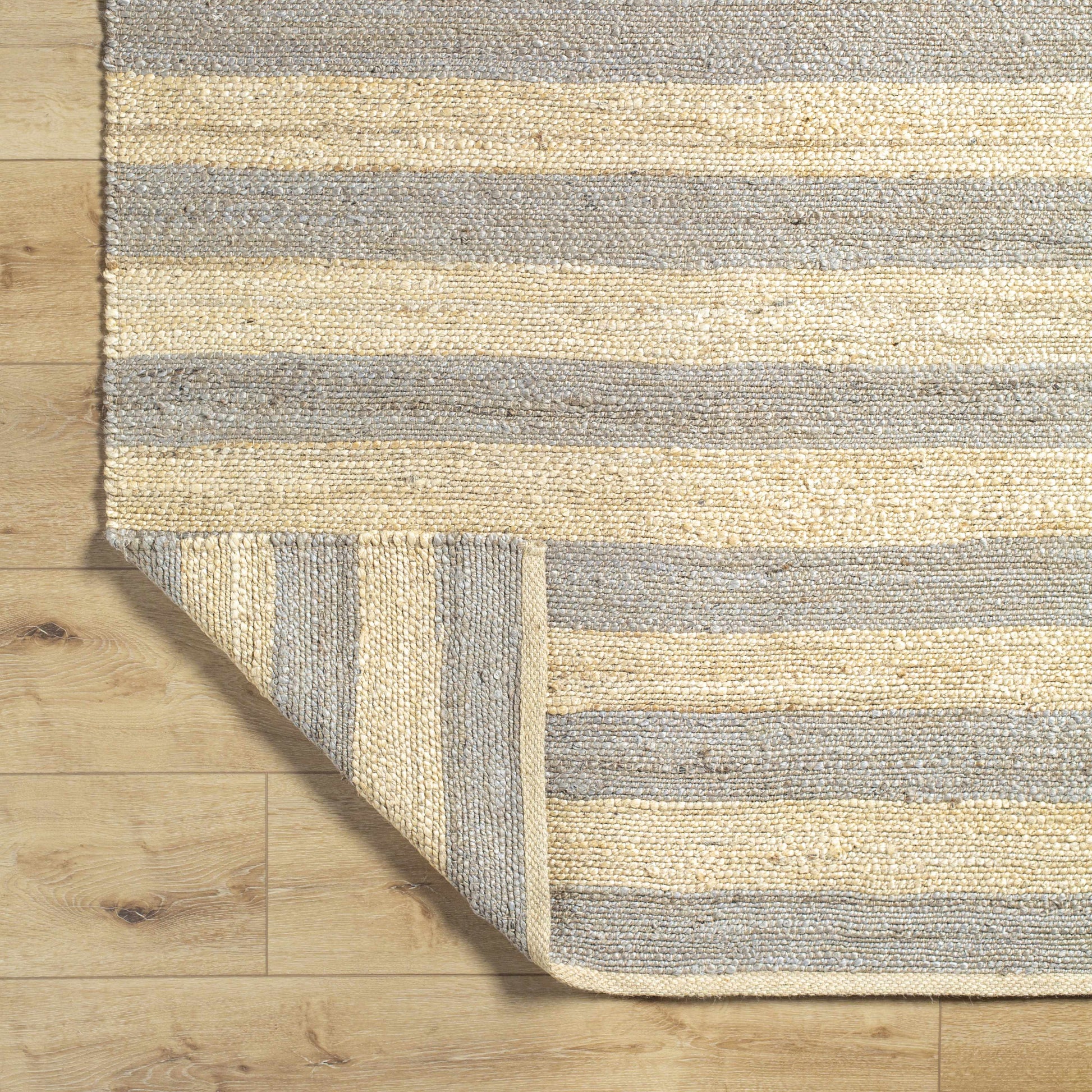 Ilkay Block Stripe Jute Rug