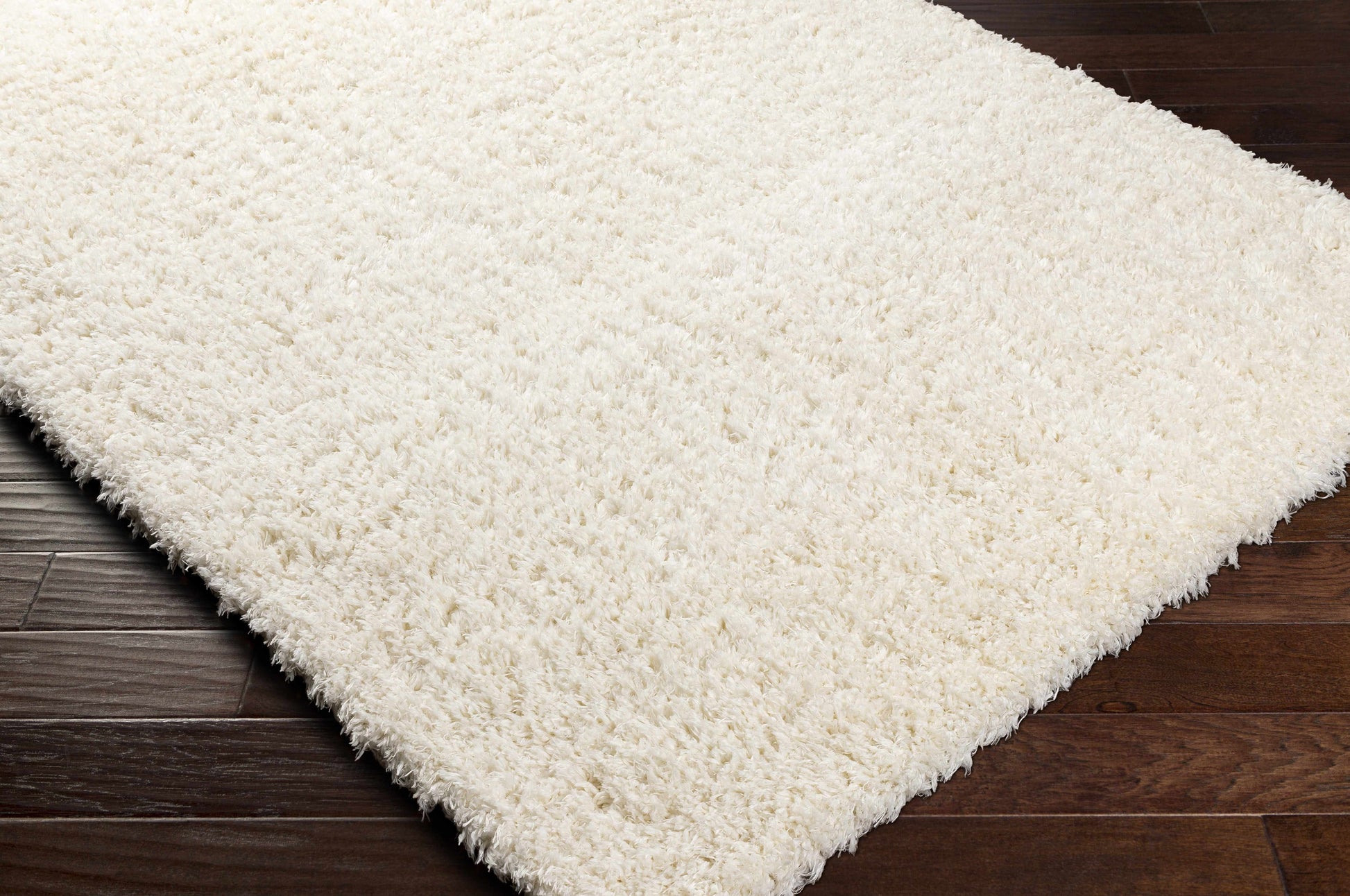 Siari Solid Cream Plush Rug