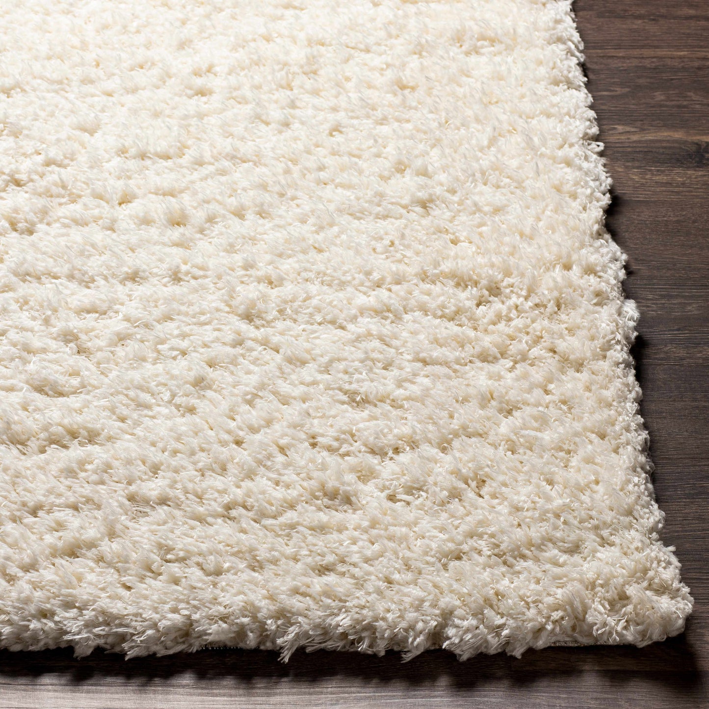 Siari Solid Cream Plush Rug