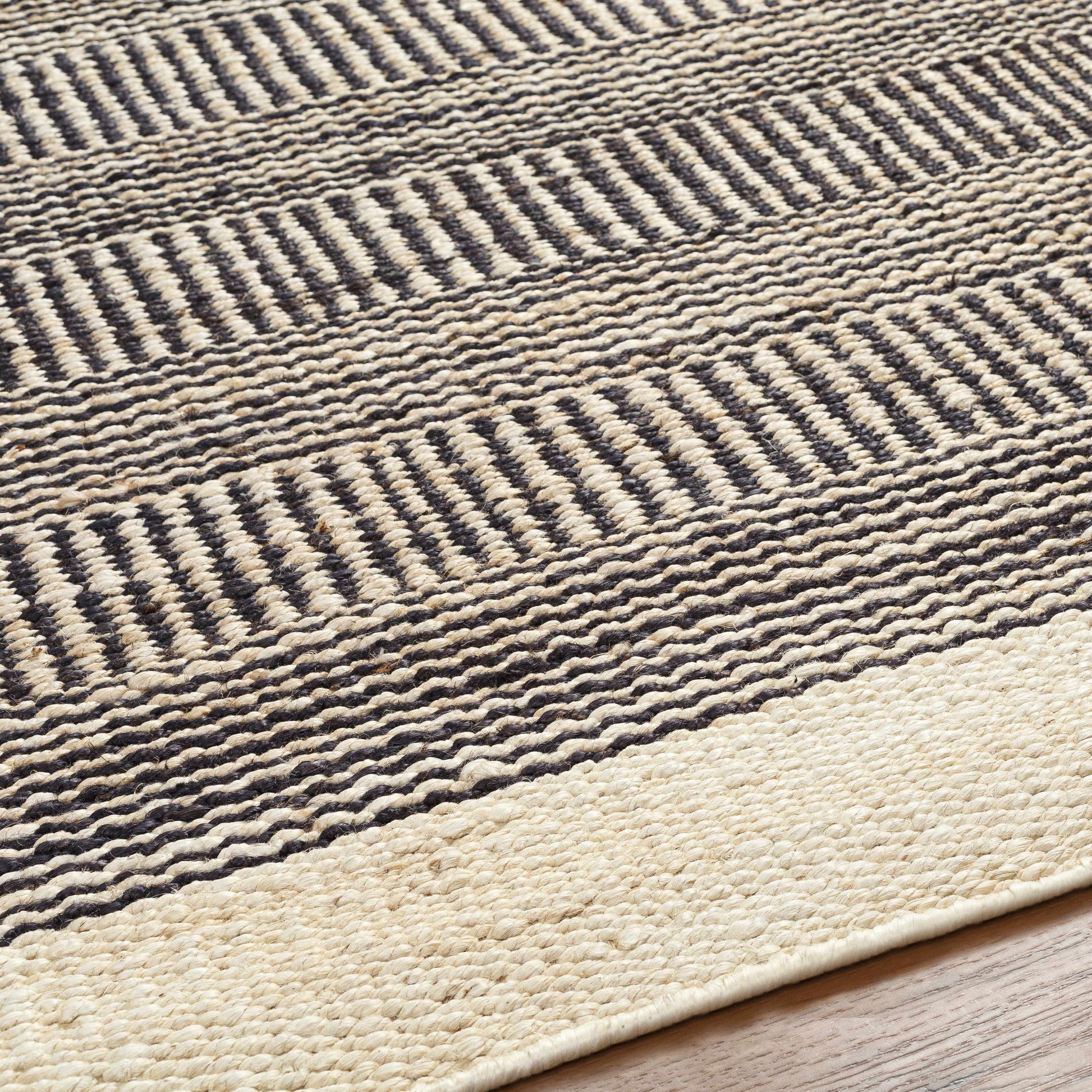 Black Elle Jute Rug