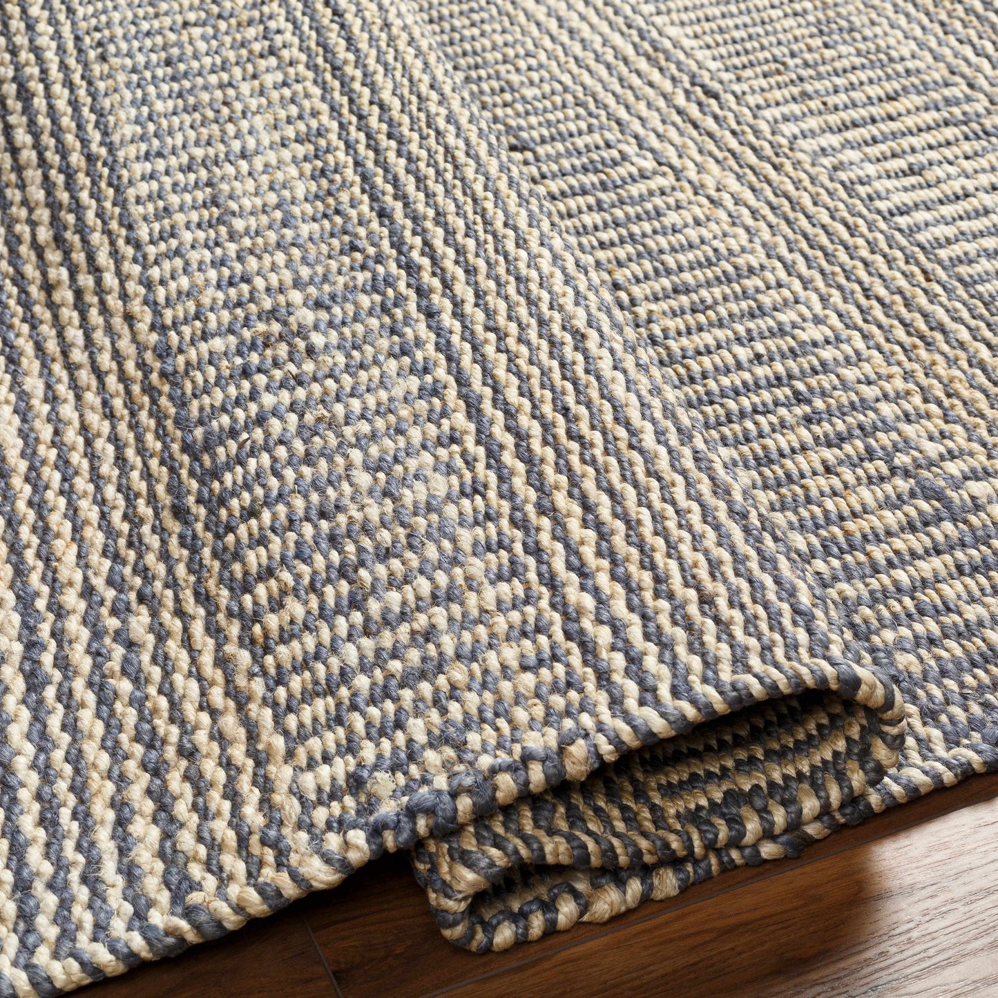 Blue Elle Jute Rug