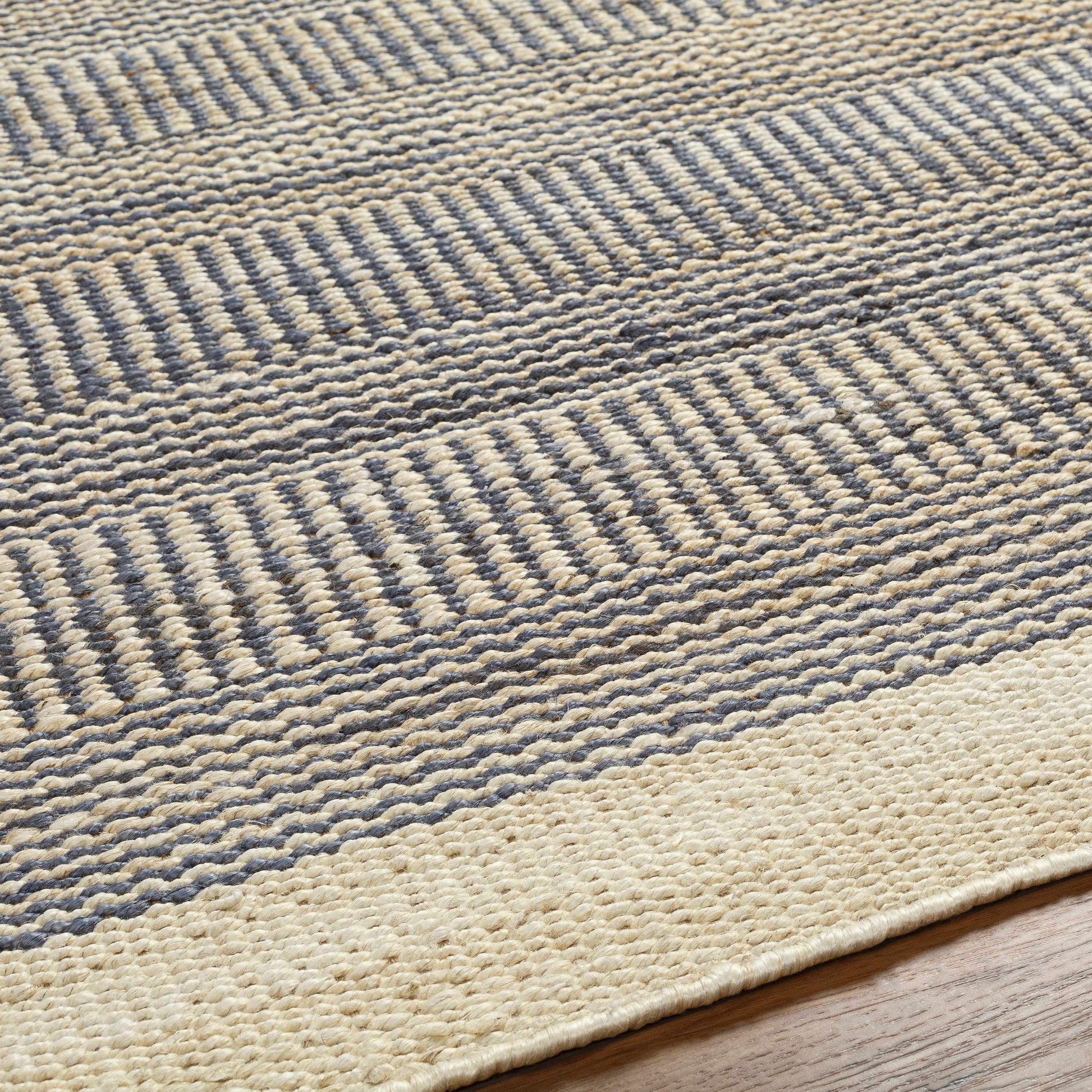 Blue Elle Jute Rug