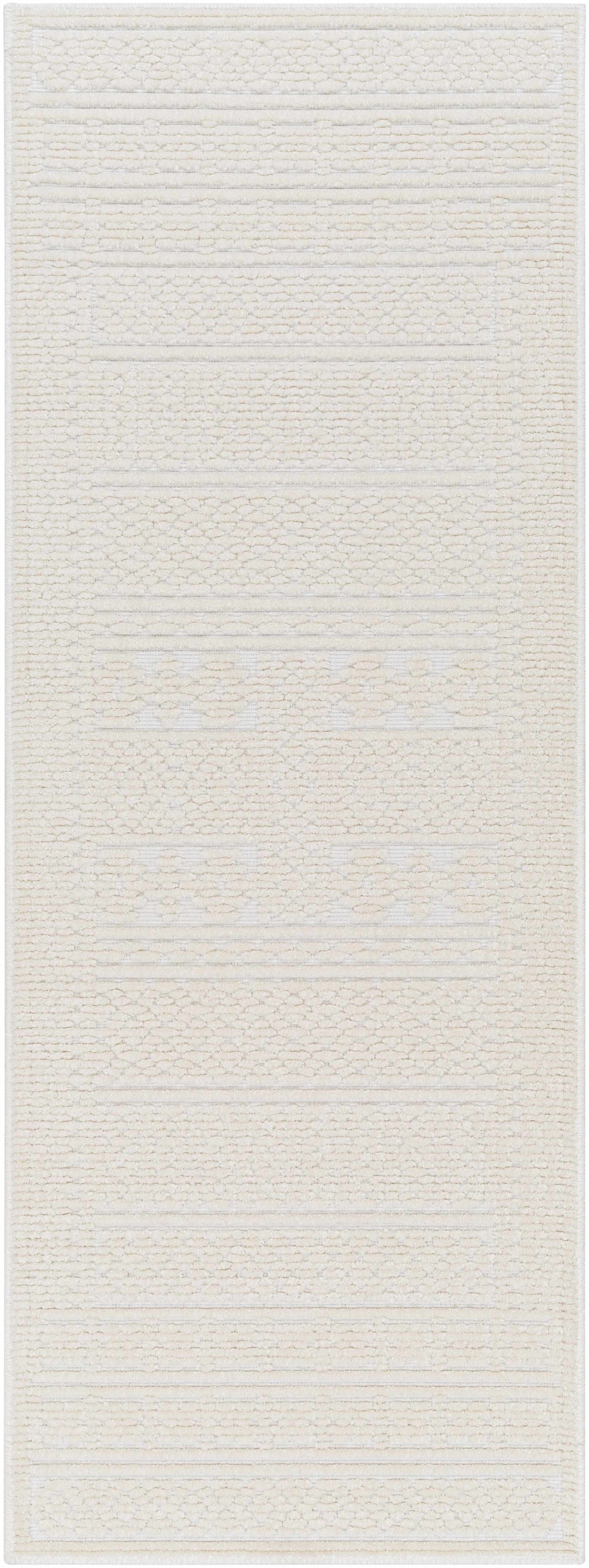 Bahar Cream Washable Area Rug