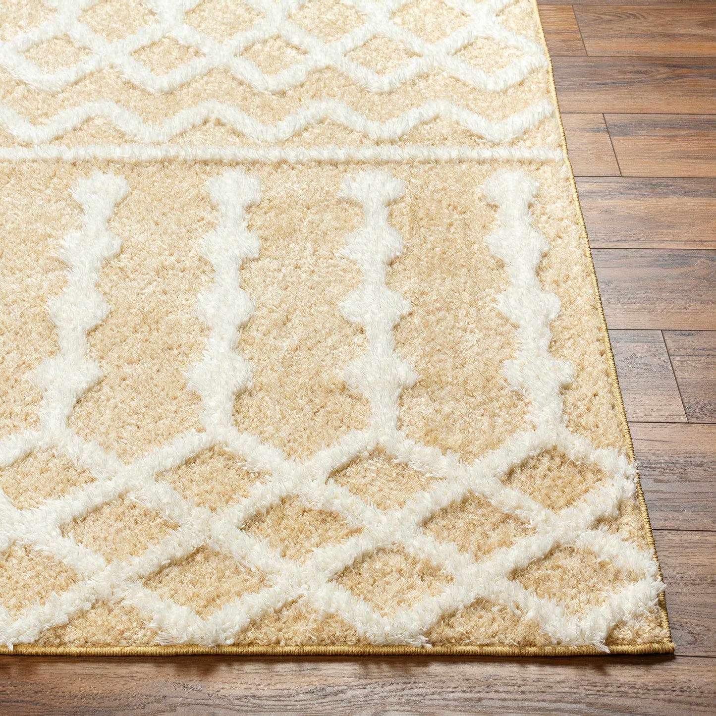 Ilyas Camel Plush Area Rug