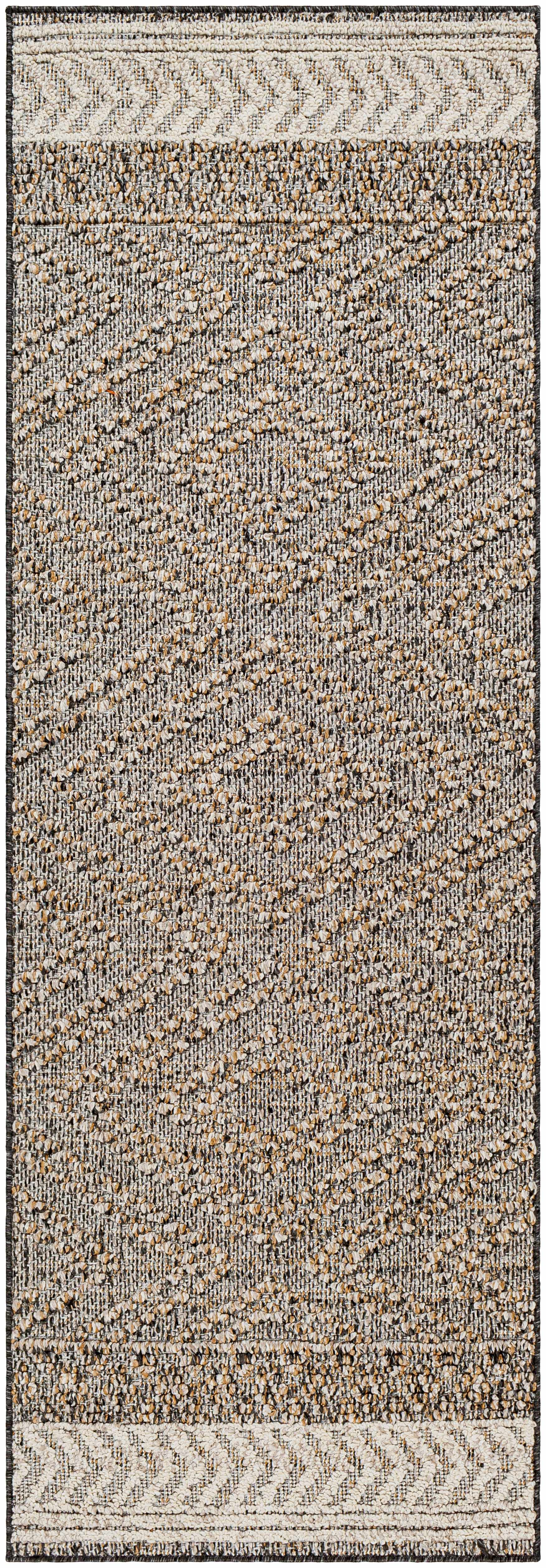 Beige Charcoal Areli Area Rug