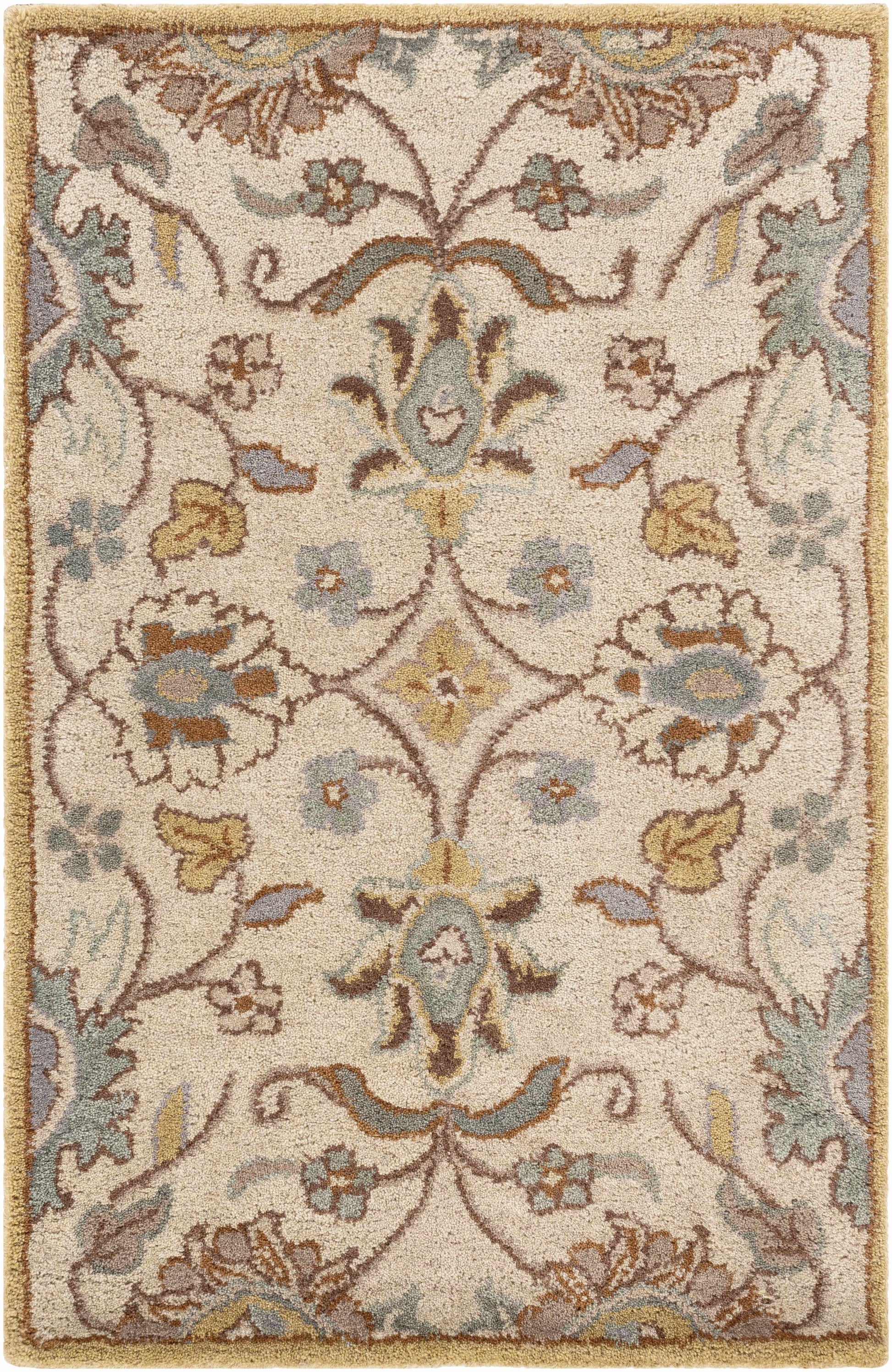 Conesus Hand Tufted Tan 1012 Wool Rug