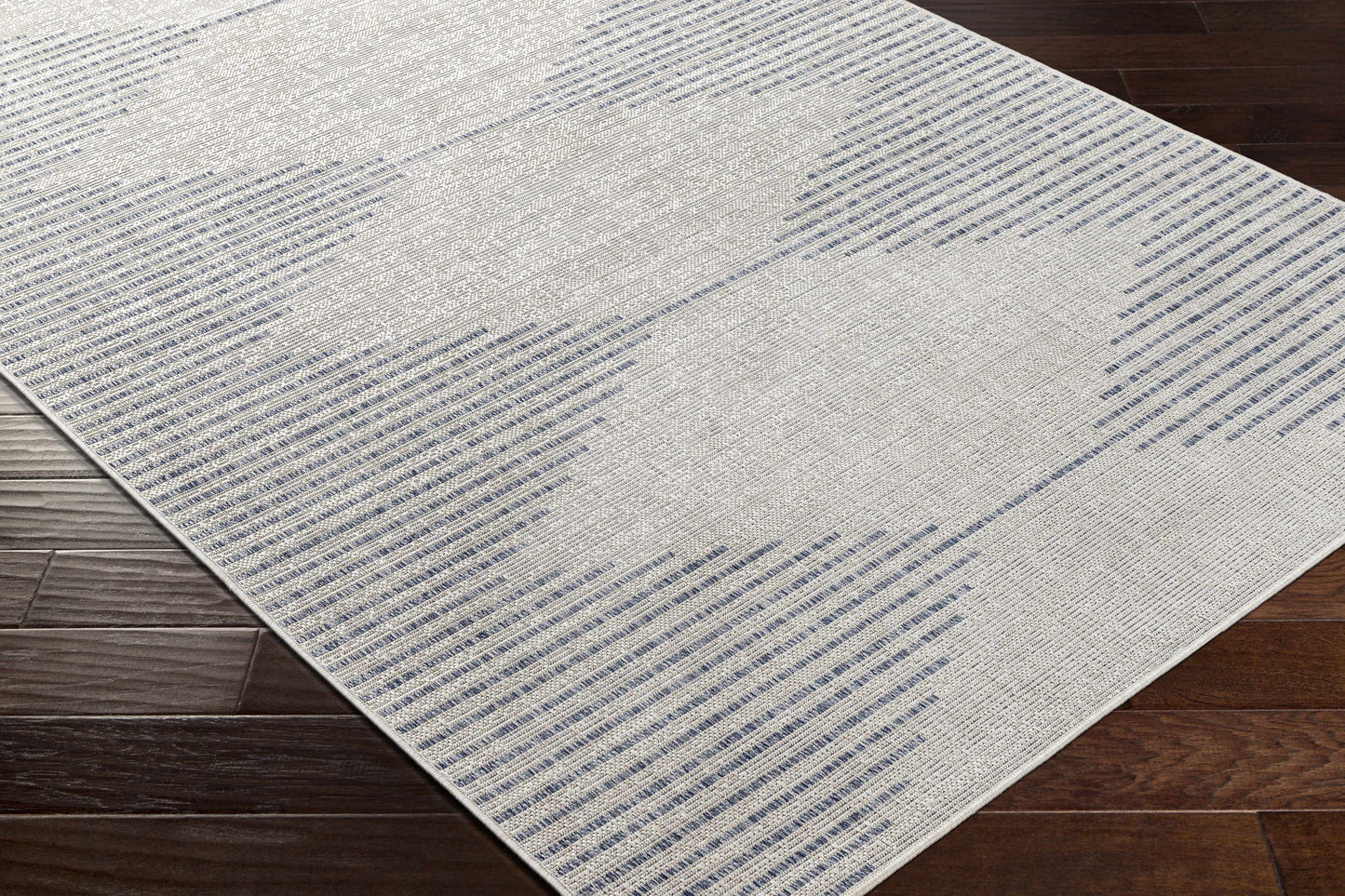 Stephan Gray & Blue Outdoor Rug