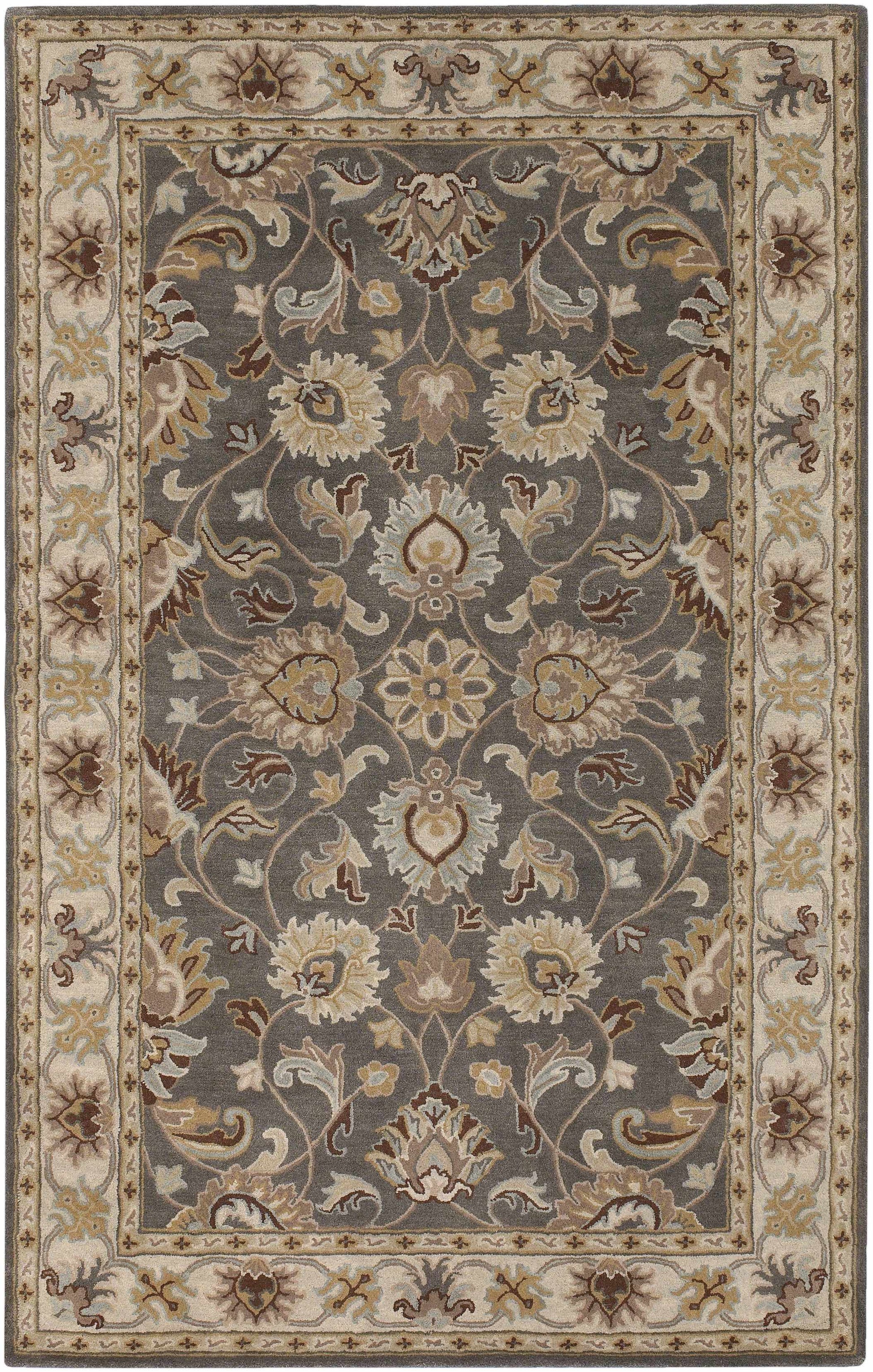 Cherryfield Hand Tufted Taupe Wool Rug