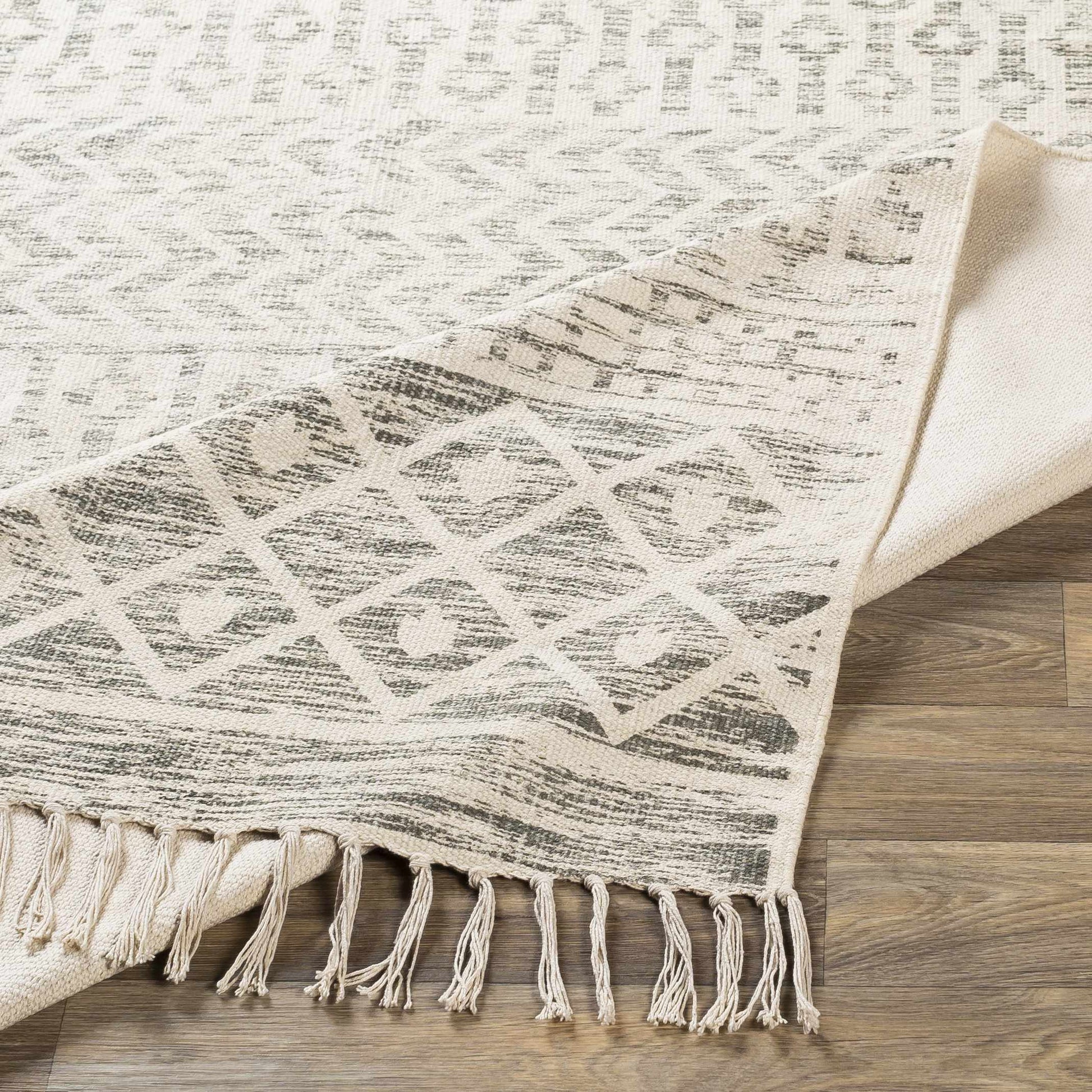 Valyermo Beige Hand Woven Area Rug