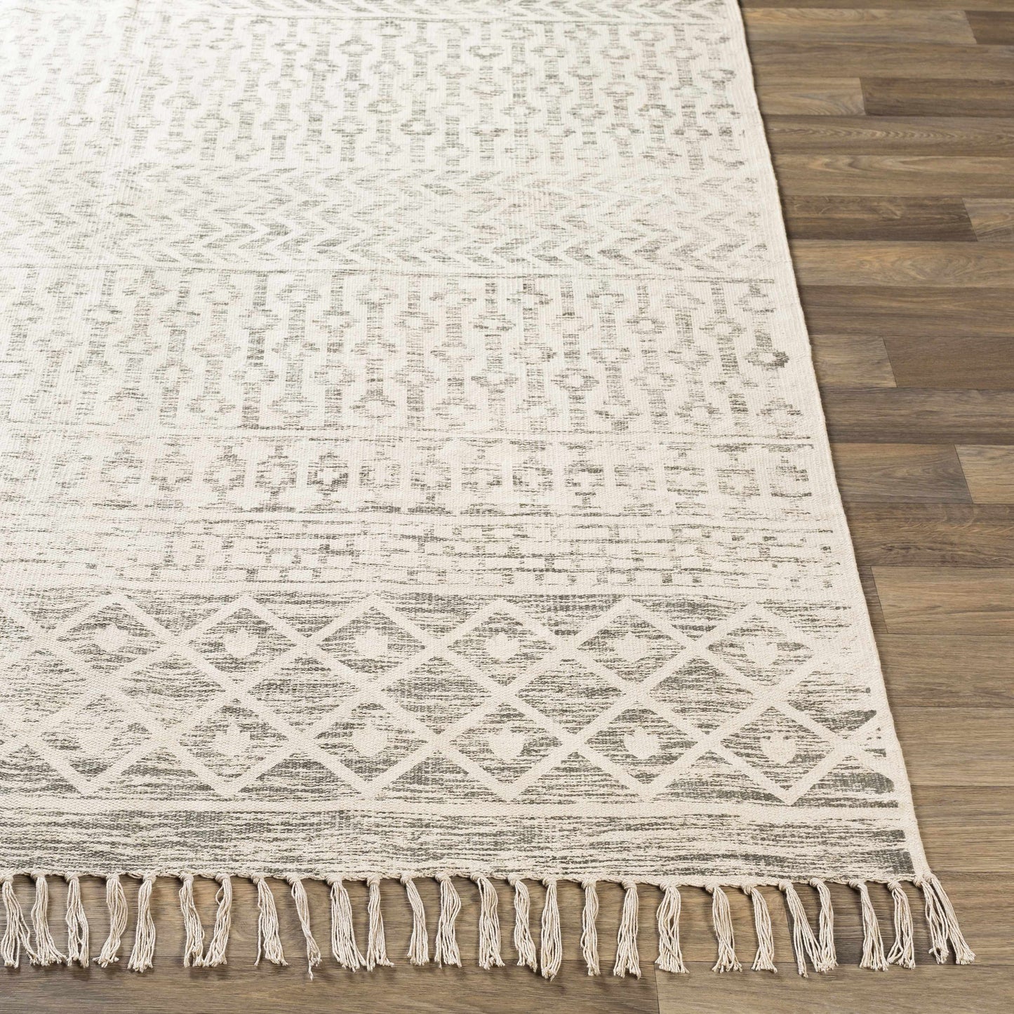 Valyermo Beige Hand Woven Area Rug