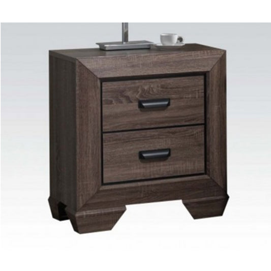 ACME Lyndon Nightstand in Weathered Gray Grain 26023