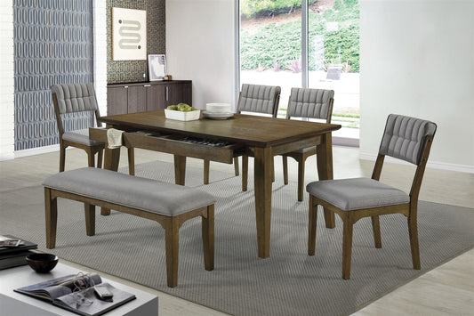 Rayleene 6 Piece Mid-Century Modern Dining Set