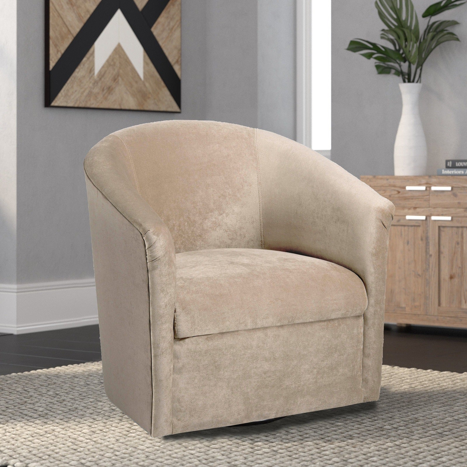 Eden Sand Swivel Chair