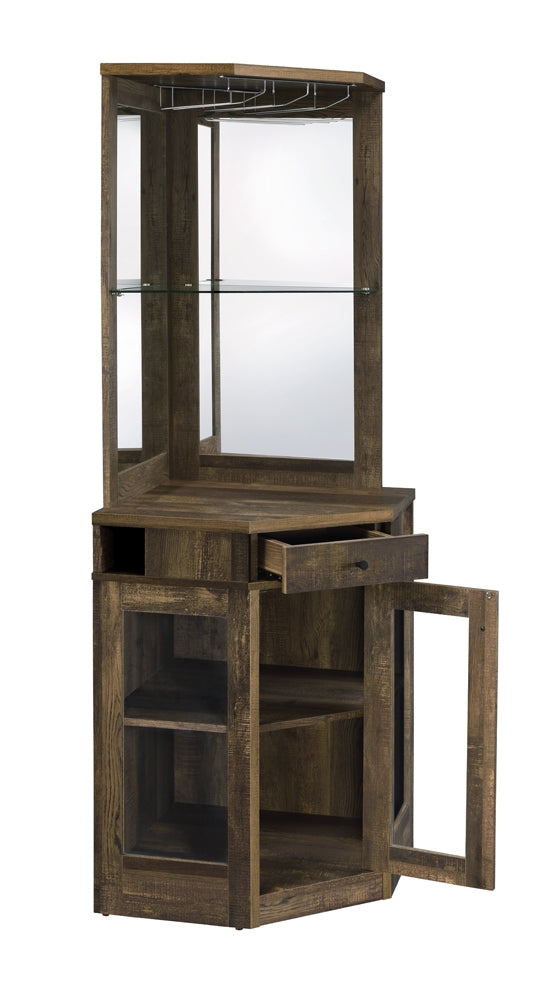 Rustic corner wine cabinet hot sale