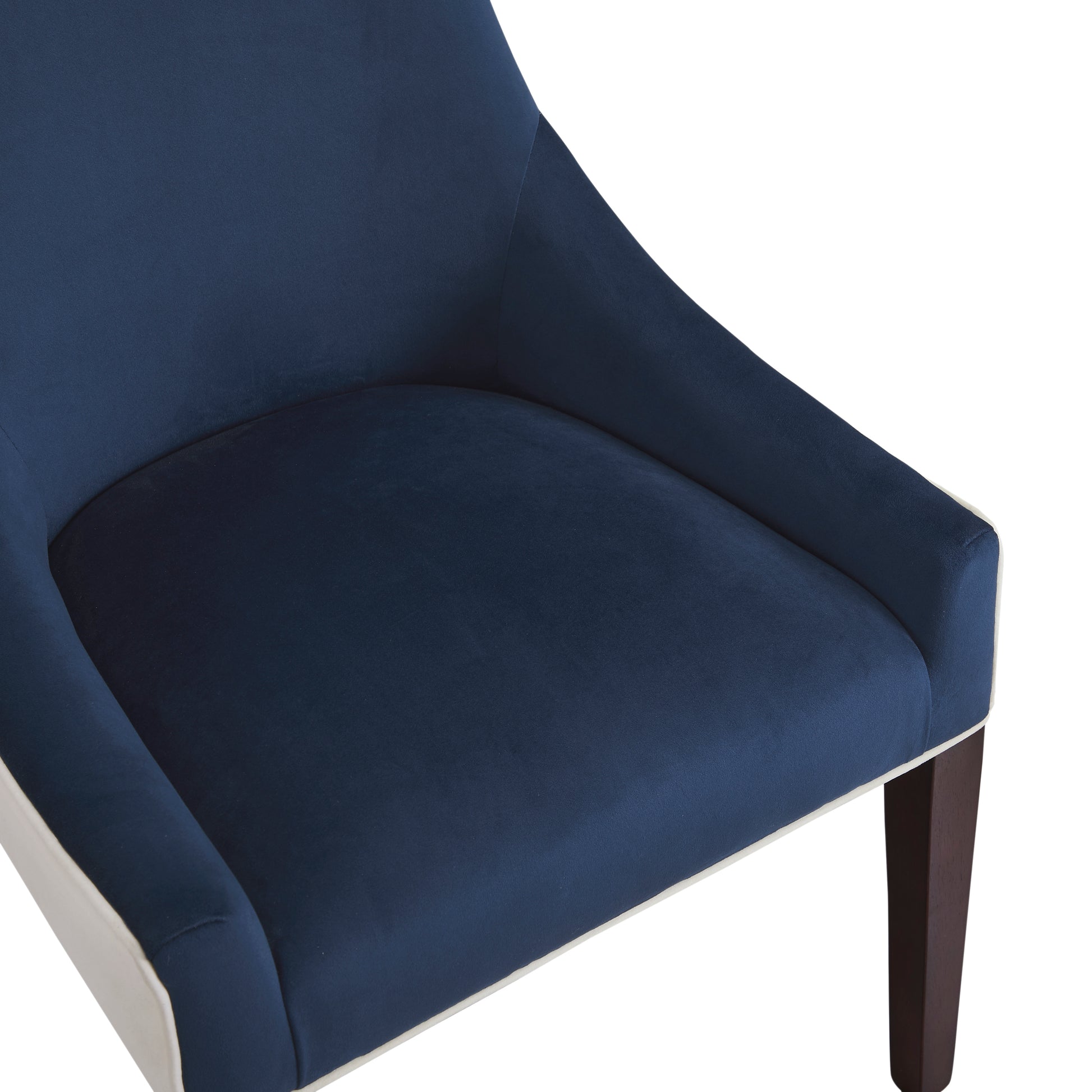 Jackson Designer Upholstered Dining Chair -Navy Blue