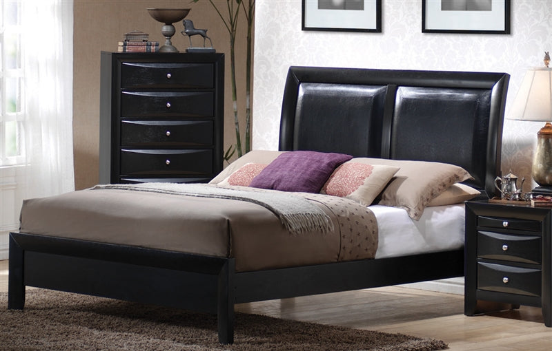 Liana Contemporary King Bed in Black