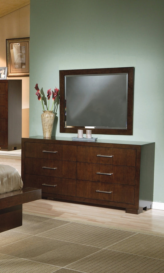 Jessica 6-Drawer Dresser in Cappuccino