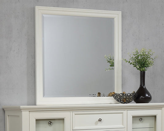 Sandy Beach II White Finish Dresser Mirror