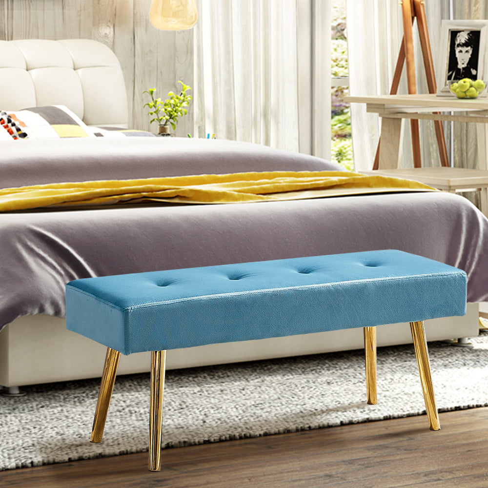 Teal bedroom online bench