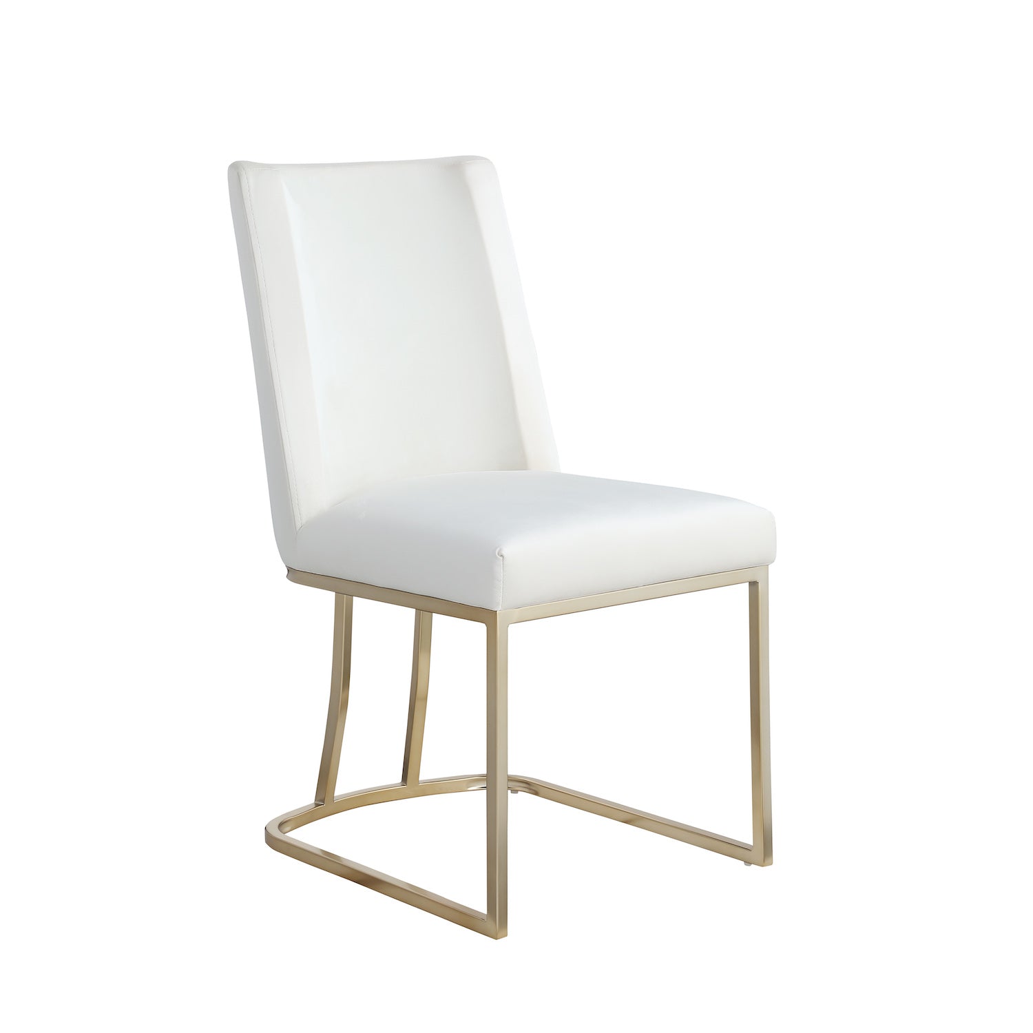 Woker Furniture Contemporary Velvet Dining Chairs Set of 2 - White