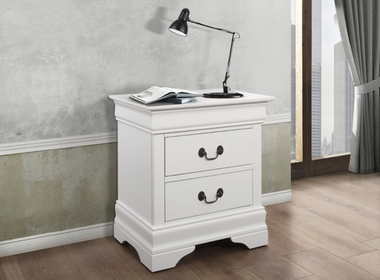 Norah Louis Philippe 2 Drawer Nightstand