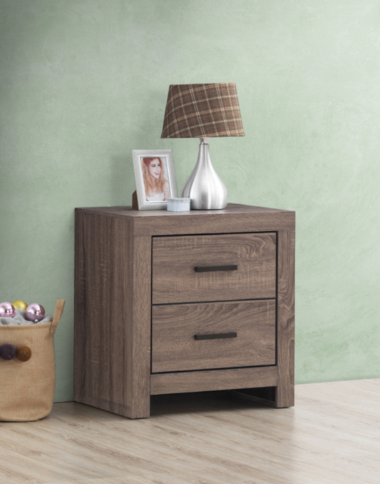 Marion 2-Drawer Nightstand in Barrel Oak