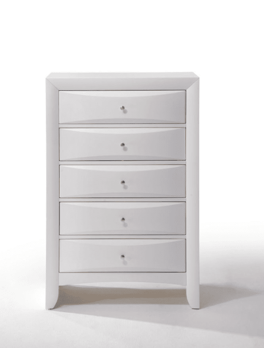 Ireland 5-Drawer Chest in White - ACME 21707