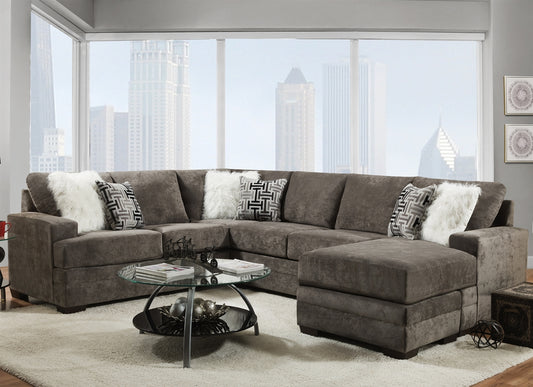 Hearth 2760 Cloud Charcoal Sectional - Delta Furniture