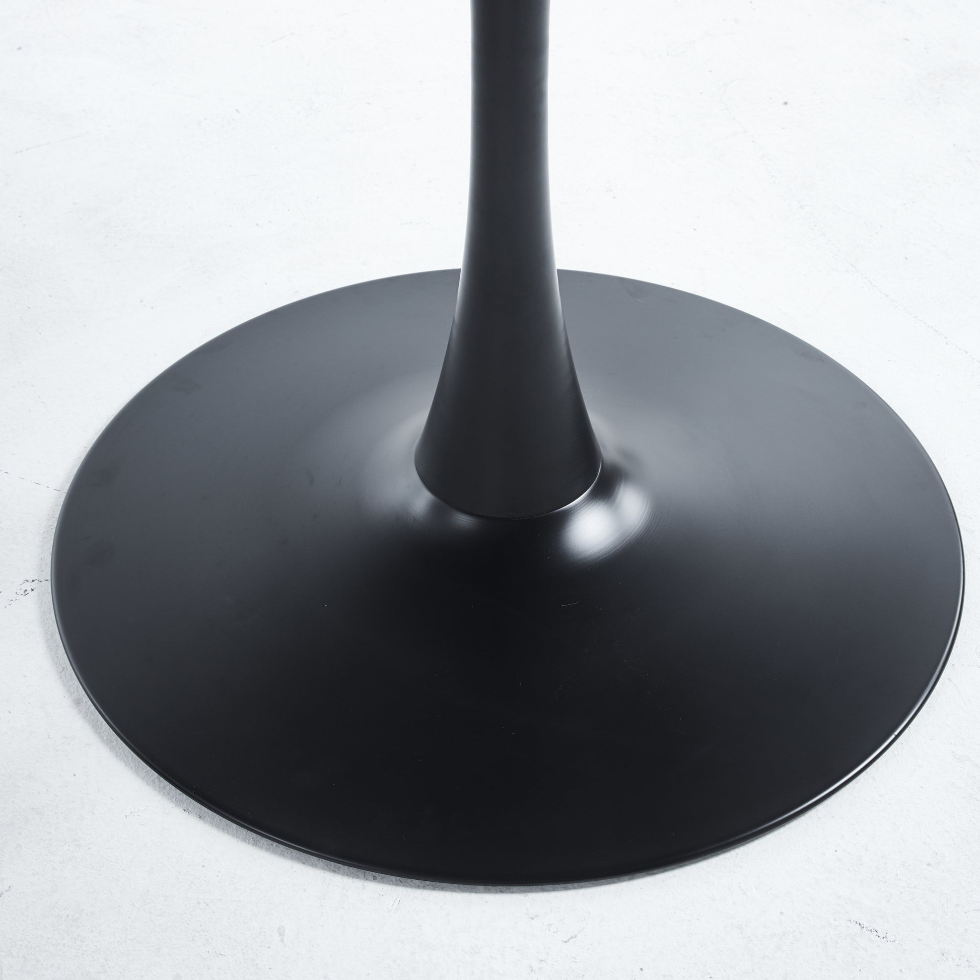 42.1" Modern Black Faux Marble Tulip Table