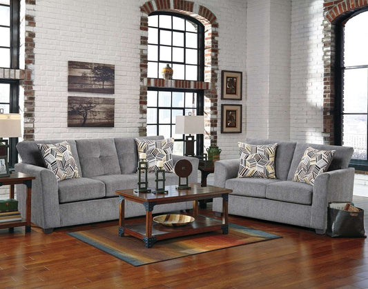 3000 Kennedy Grey Sofa & Loveseat Set