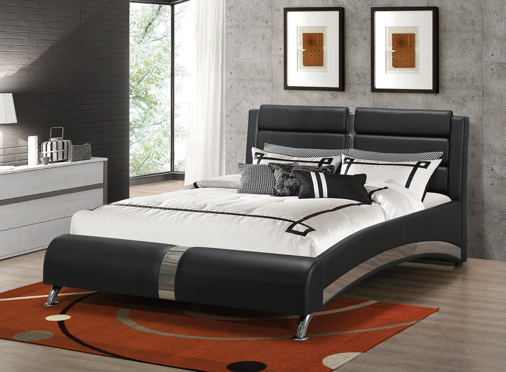 The Roxbury Modern Black Platform Bed