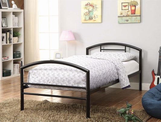 MarKo Contemporary Black Twin Platform Bed