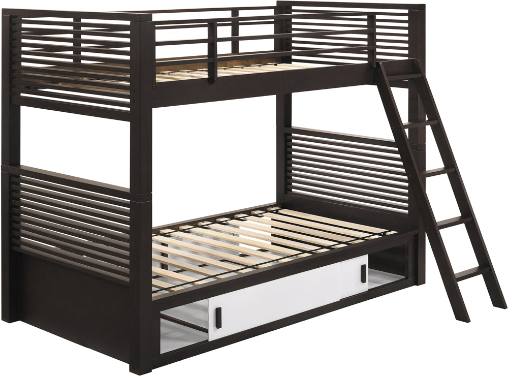 Oliver Twin over Twin Bunk Bed Java