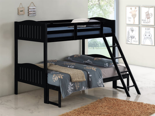 Littleton II Twin over Full Bunk Bed in Black