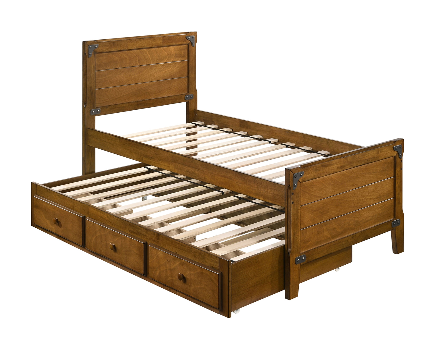 Granger Twin Captains Bed w- Storage Trundle