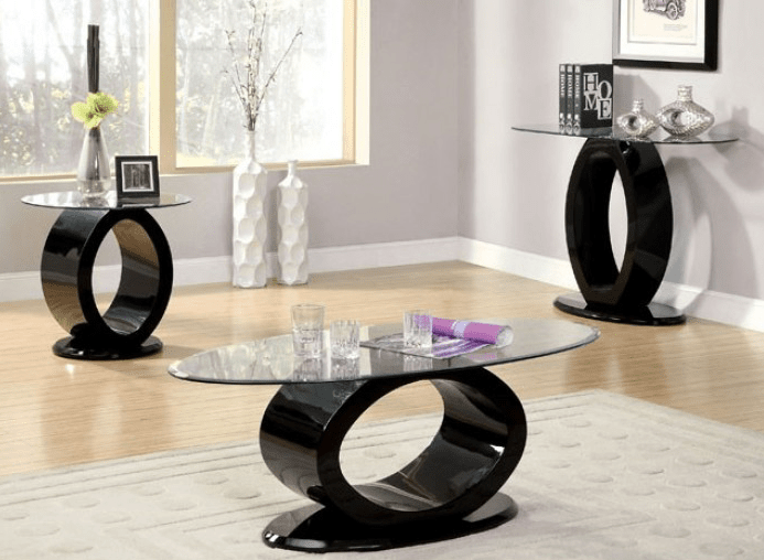 Lodia Black High Gloss Sofa Table