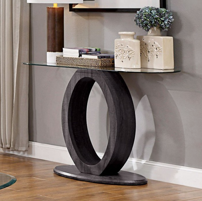 Lodia Gray High Gloss Sofa Table