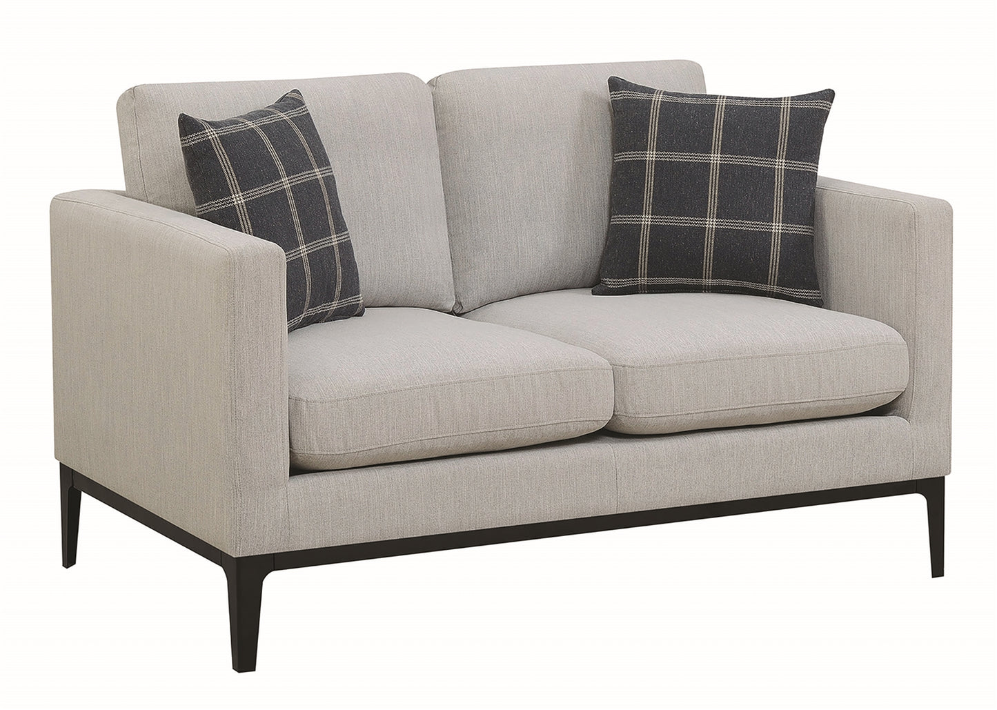 Asherton Modern Gray Loveseat by Scott Living