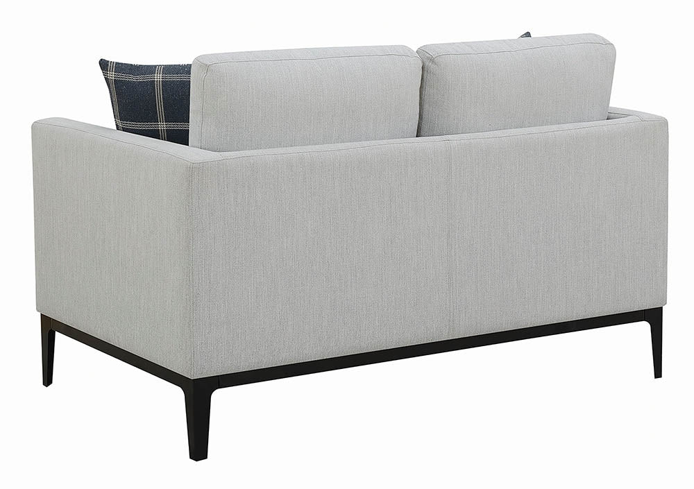 Asherton Modern Gray Loveseat by Scott Living