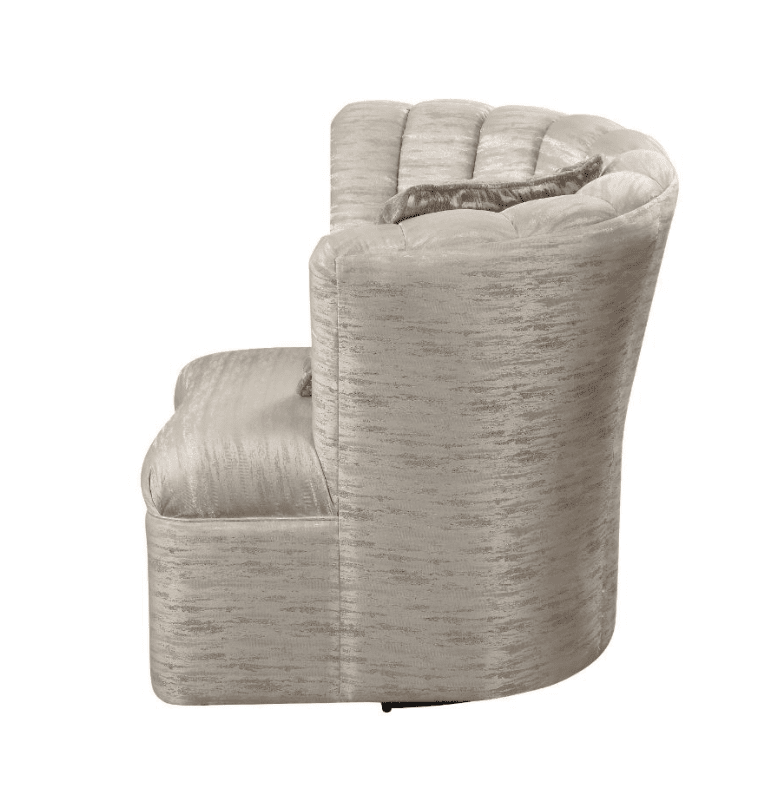 Athalia Swivel Chair in Shimmering Pearl