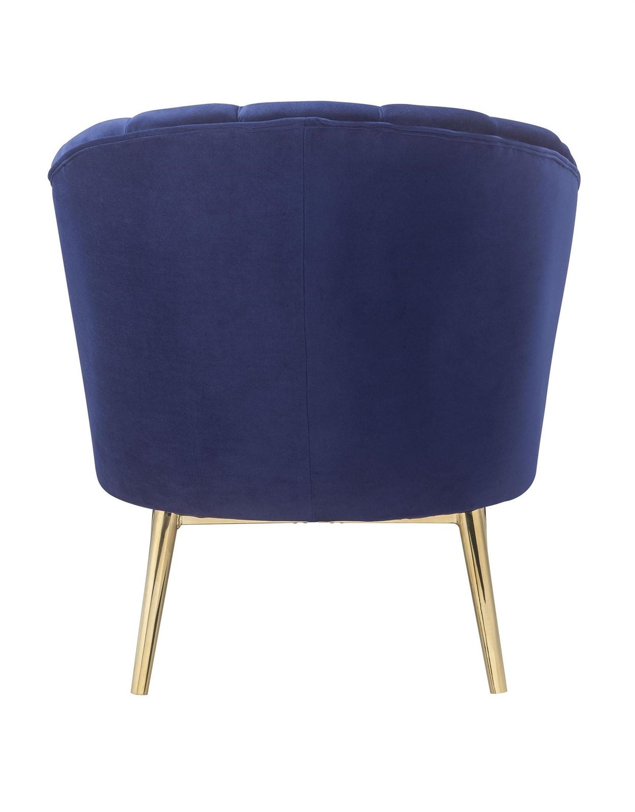 ACME Colla Accent Chair - Blue Velvet & Gold