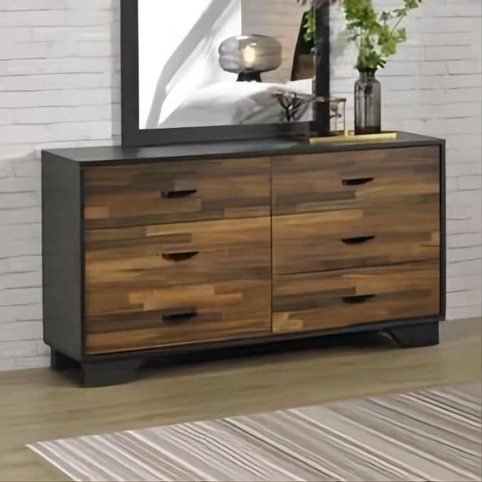 ACME Eos Dresser in Walnut & Black Finish AC00546