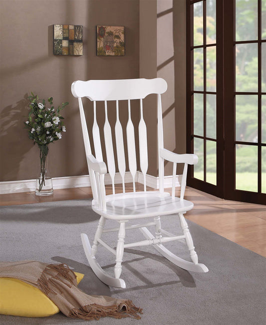 Wanda Traditional White Finish Rocking Chair