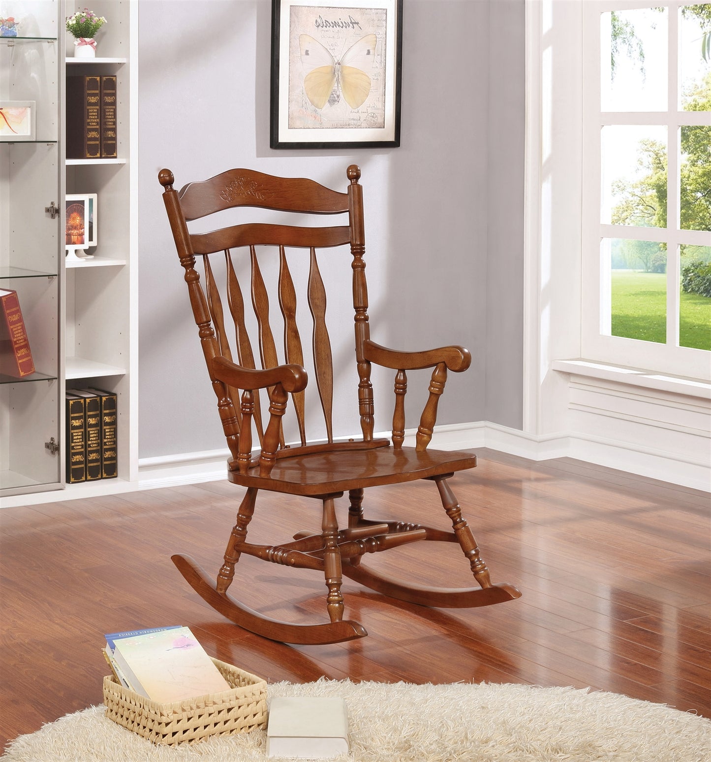 Windsor Rocking Chair Medium Brown