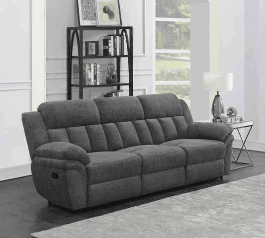 Bahrain Upholstered Motion Sofa - Charcoal