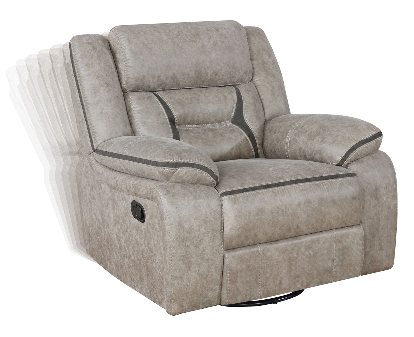 Greer Taupe Motion Sofa - Coaster 651351